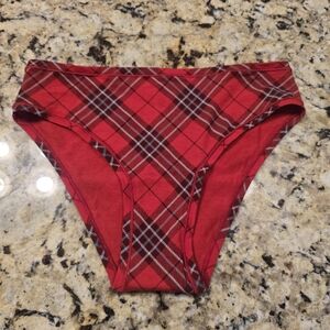 PINK Victoria's Secret Red Checkered Panties